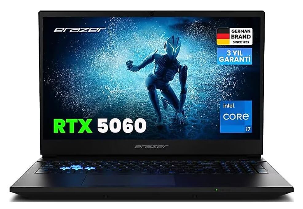 ERAZER Defender 17 P1 MD600008 Core 7-240H 32GB 2TB SSD 8gb RTX5060 17.3'' DOS Notebook