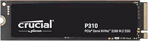 CRUCIAL CT1000P310SSD8J P310 M.2 1TB (7100/6000MB/s) PCIe + NVMe SSD Disk (22x80MM) Kutusuz