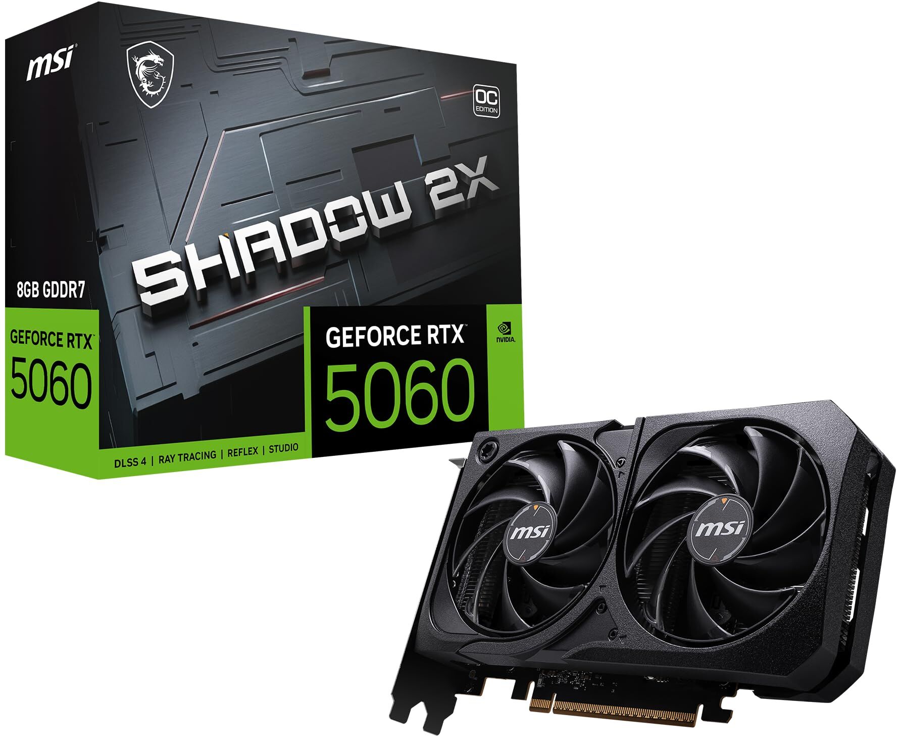 MSI RTX 5050 8G SHADOW 2X OC 8GB Geforce RTX5050 GDDR6 128bit HDMI 3xDP 16x Ekran Kartı