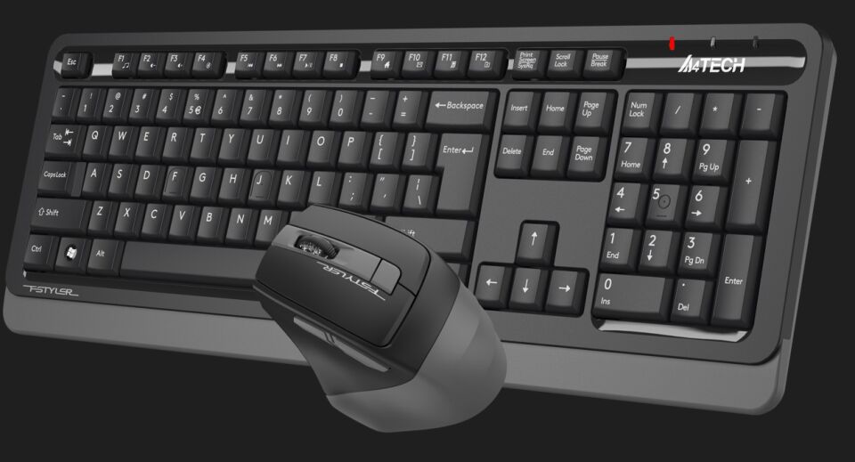 A4 TECH FG1035 Q Türkçe Kablosuz Gri 2000dpi Klavye+ Mouse
