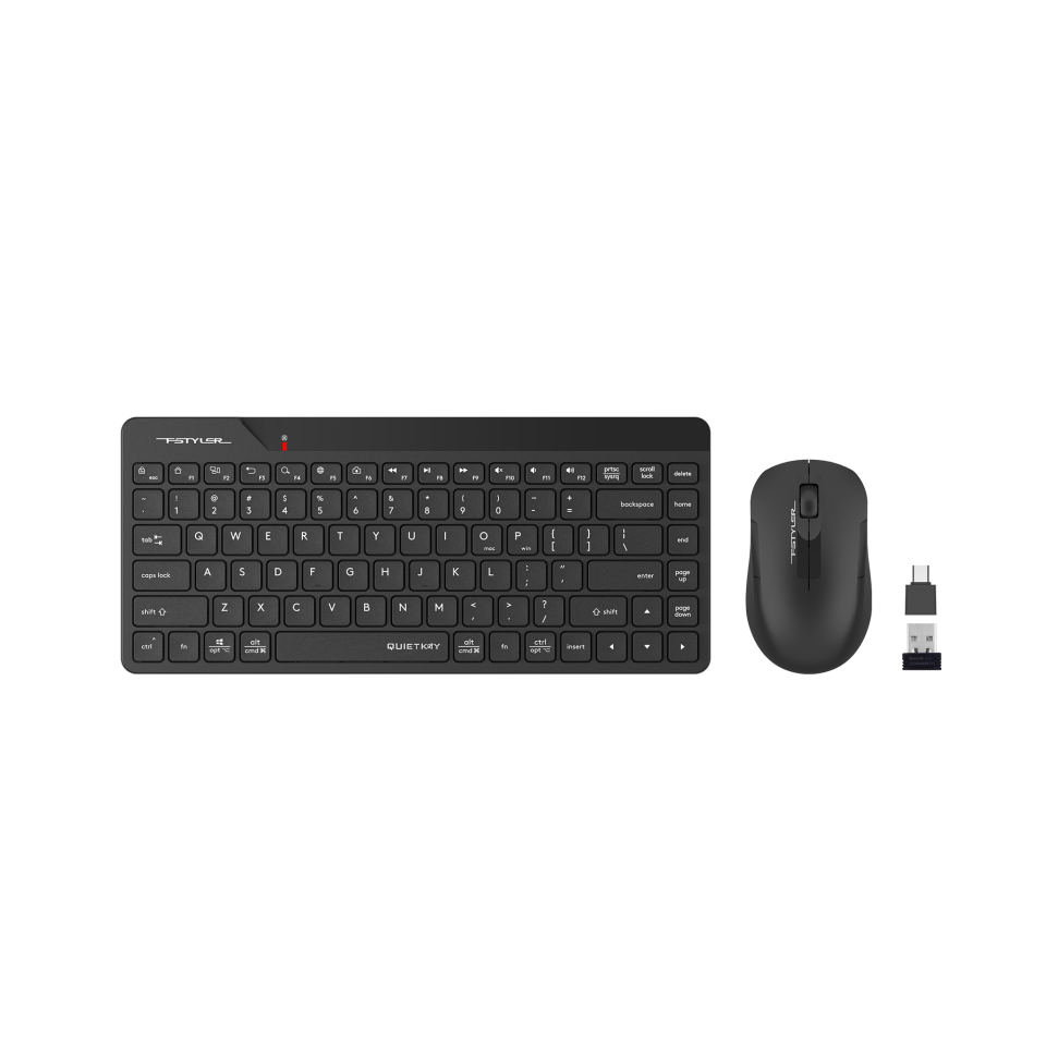A4 TECH FG2200 AIR2 Q Türkçe Kablosuz Siyah Mini 1200dpi Klavye+ Mouse