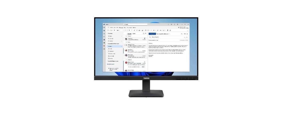 LENOVO 64B5KAT1TK ThinkVision S24-4E 23.8'' LED 4ms 100Hz 1920x1080 FullHD VGA HDMI Vesa Siyah Monitör