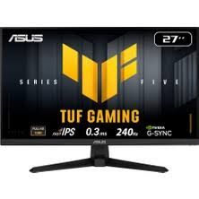 ASUS VG279Q5R TUF Gaming 27'' LED IPS 0.3ms 200Hz 1920x1080 FullHD 2xHDMI DP Multimedya (Vesa) ELMB Free Premium Siyah Monitör