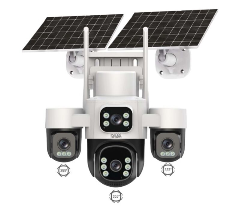 INOX X24 2+2+2+2MP 3.6mm Solar 4G kamera E-SİM DESTEKLİ