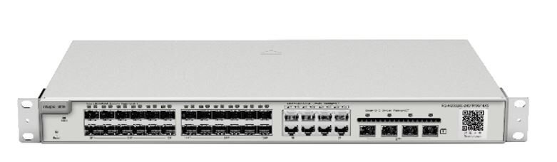 RUIJIE-REYEE RG-NBS3200-24SFP/8GT4XS 24 Port Gbit SFP 4xSFP Uplink Rack mount Yönetilebilir (L2) Switch