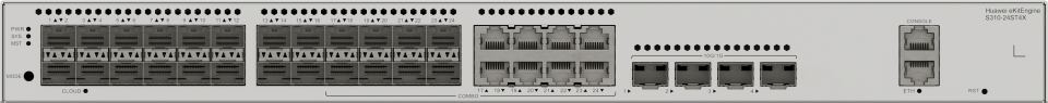 HUAWEI EKIT S310-24ST4X 24 Port Full Sfp 4 SFP (10GB) Rack mount Yönetilebilir (L2) Switch
